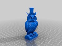 Owl in steampunk hat