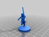 Blindfolded female jedi