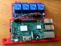 Raspberry Pi and JBtek 4 Channel Relay frame