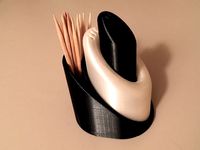 Nested Salt and Pepper shakers + Toothpicks holder