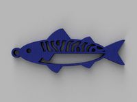 mackerel keychain