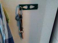 Magnetic fridge keyhanger