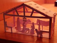 Papercraft Nativity Scene