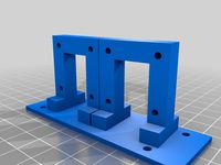 Stereo camera holder for two standard  modular USB webcam (convergent or parallel)