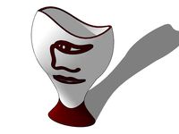 abstract vase, 2 colored model