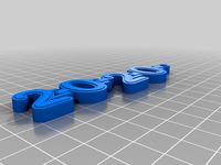 Articulated 2020 keychain