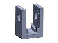 Bearing Shield for 4x13x7mm Pulley (line retention for drawer/linear slide)