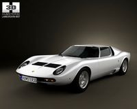 Lamborghini Miura P400SV 1971 3D Model
