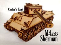 JackCarters Sherman Tank Laser Cut- K40 Laser Cutter Redesign 10x10 layout Corrected Color Code