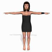 Sexy Female Sonika 3D Model