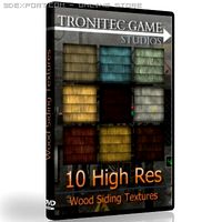 10 High Res Wood Sidings 3D Model