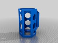 French Press Coffee Maker geometrical Hex Sleeve with Handle