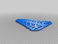 Ornamental Flat Print Christmas Tree
