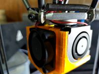 Mellow NF-Crazy hotend 4010 axial + 2 blower fan mount(should work with Mosquito hotend too)