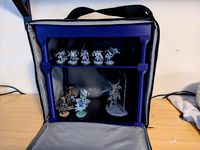 Magnetic storage racks for Army Transport case