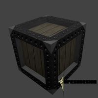 Crate Lowpoly 3D Model