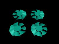 80mm Fan Hub+Blade Replacement (v2.0)