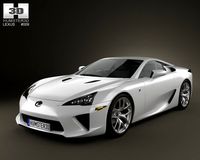 Lexus LFA 2013 3D Model