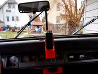 Jeep YJ - Uniden handheld CB dash mount holder