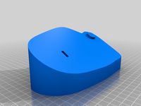 Elecom Huge Wireless Trackball mouse ergonomic stand with 20mm added to bottom