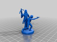 Han and Chewie combined board game figure