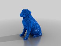 Voxelated Dog
