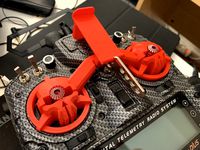 FrSky Taranis RotorRiot Gimbal Protector combo with Boscam mount remixed for x9d se 12mm sticks and mounting