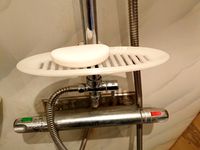 Soap dish for shower bar