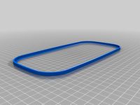 OpenSCAD Rubbermaid 21-cup container rim profile