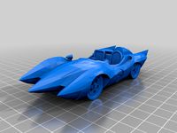 Mach 5 car from Speed Racer cleanup