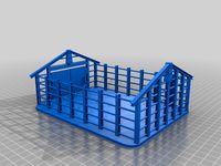 Partly constructed storage building for 28mm Sci-fi and modern era  wargamming
