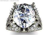 Engagement ring 3D Model