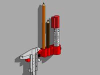 Pen and vernier caliper holder (+1 marker)