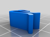 Horizontal headphone cord clip