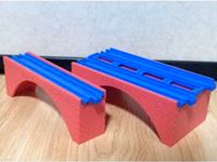 Arch bridge for Plarail by Laser Cuter