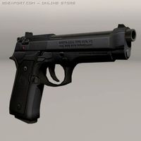 Beretta 92 3D Model