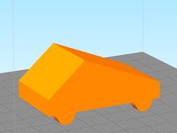 Tesla cybertruck (low poly)