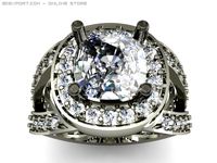 Engagement ring 3D Model