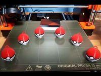 Pokeball Keychain multicolor
