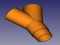 pipe connectors Y 50mm Rohrverbinder Y 50mm