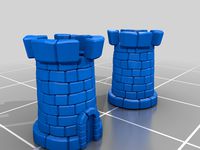 Medieval tower low poly
