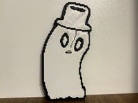 Napstablook with hat - Undertale