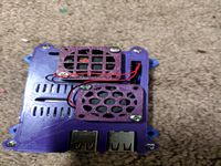 RaspiPi 3(B/B+) Dual 30mm Fan Case with Pi-Cam and DSI Display Mounts