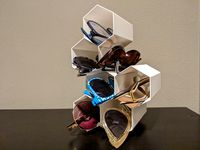Glasses cubby holder