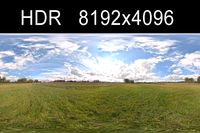 Cloudy Sky HDRI Environment high res 3D Model