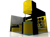 3x4 Exhibiton 3D Model