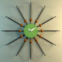 sunburst clock
