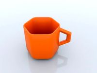 Hexagon shape mug