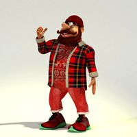 Hipster Santa for Poser