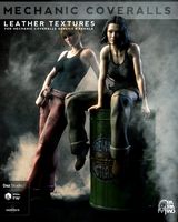 Mechanic Coveralls Leather Textures G8F